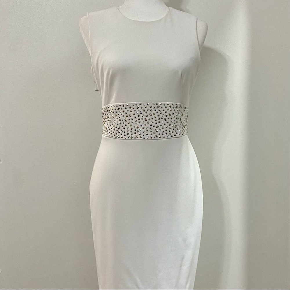 🆕 White Sequined Sheath Dress ⭐️